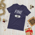 FINE! Short-Sleeve Unisex Yarn Lover's T-Shirt, Knitting Shirt, Crochet Shirt, Yarn Shirt